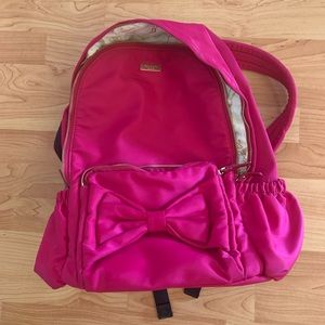 Kate Spade Pink Bow Backpack